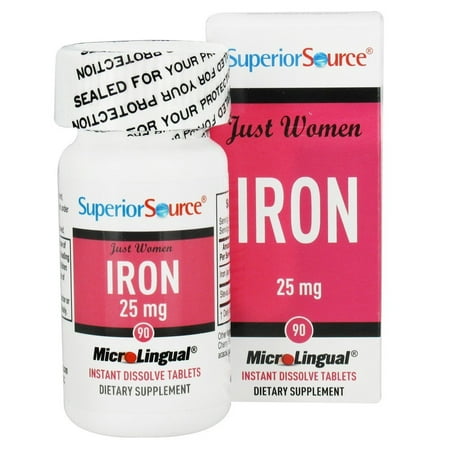 Superior Source - Just Women Iron Instant Dissolve 25 mg. - 90 (Best Plant Based Sources Of Iron)