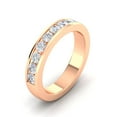 thumbnail image 3 of Certified 1.00 Carat TW Diamond Channel Set Wedding Band in 14k Rose Gold (G-H, I1), 3 of 5