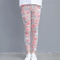 thumbnail image 2 of Odeerbi 3-12 Years Kids Girls Yoga Leggings Floral Workout Dance Athletic Sports Pants Summer Comfortable Cute High Waist Pants, 2 of 4