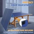 thumbnail image 6 of LuckyNote 7x4ft Blue Mid-Size Ping Pong Conversion Top, Foldable & Portable Table Tennis Table Top for Indoor Games, 6 of 12