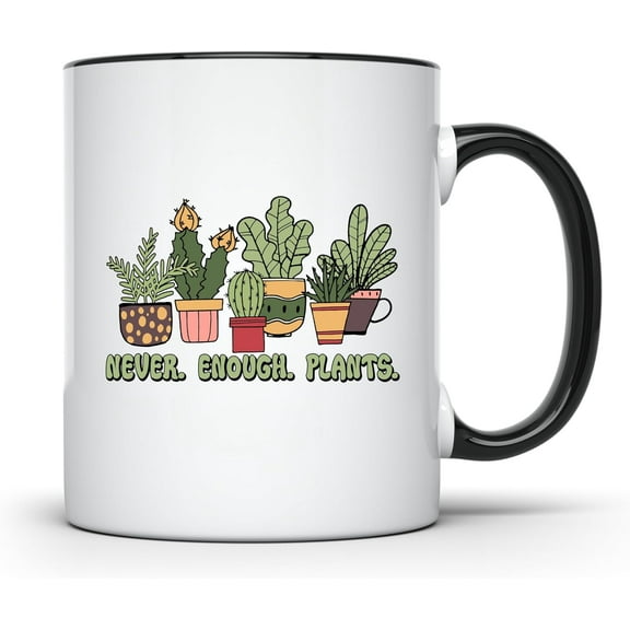 Funny Coffee Mug - Plant Lover Mug - Houseplant Enthusiast - Succulent Mug - Cactus Coffee Cup - Botanical Mug - Indoor Plants Mug - 11 Ounce - Enjoy Your Favorite Beverage with Style - CCMUG13329