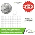 thumbnail image 2 of Royal Green Removable Color Coding Labels, 3/8" x 3/8", Black, 2100 Count, 15 Pack, 2 of 7
