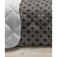 thumbnail image 3 of Oriental Down Alternative Comforter, Traditional Moroccan Pattern on Dotted Background Vintage Eastern Design, Microfiber Quilt for All Season, 5 Sizes, Grey Black and White, by Ambesonne, 3 of 3