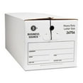 thumbnail image 1 of Business Source  Storage Box- Medium-duty- Letter- 12-CT- White-Black, 1 of 1