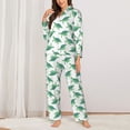 thumbnail image 2 of Haiem Sea Turtle Pattern Women’s Long-sleeve Sleepwear,Sleepwear Set,2-piece Loungewear Set,Soft PJs Comfy Nightwear with Pockets-XX-Large, 2 of 7