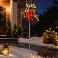 thumbnail image 4 of Christmas Solar Pathway Lights Outdoor Waterproof, LED Reindeer Garden Stake Lights Christmas Decor Yard Display for Yard Lawn Walkway Porch Front Door Holiday Decor, 4 of 7