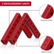 thumbnail image 4 of 2pcs Aluminum Alloy Inch/mm 90 Positioning Bracket With 4 Adjustable Fixing Blocks Right Angle Clamps For Photo Frame Cabinet Drawer (140x140mm), 4 of 4