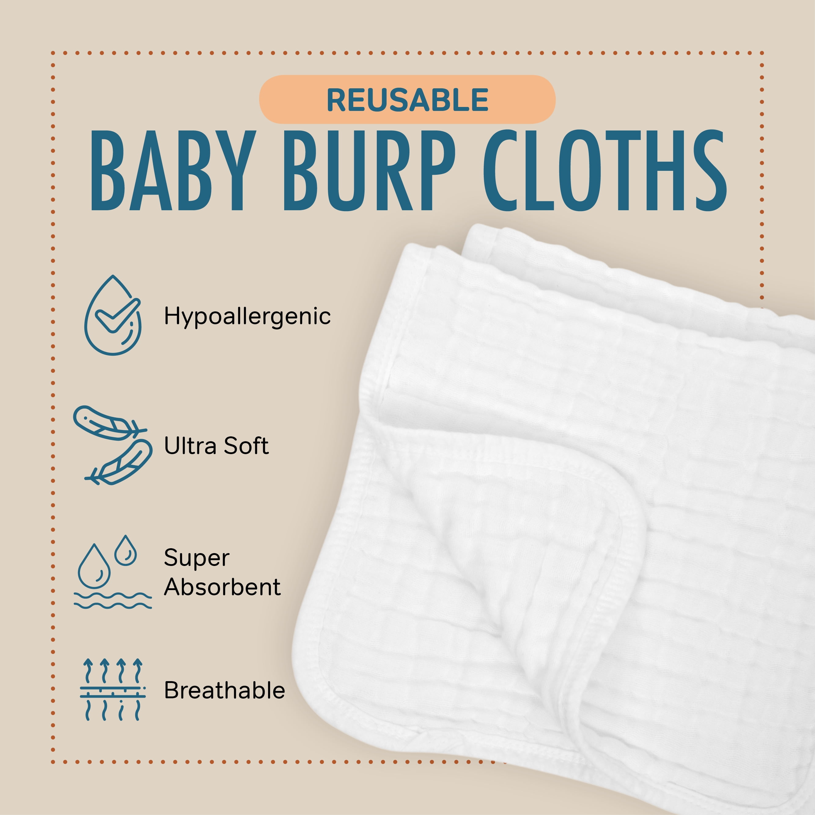 large muslin cloths