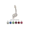 thumbnail image 1 of Snake Belly Ring with Jewels, 1 of 1