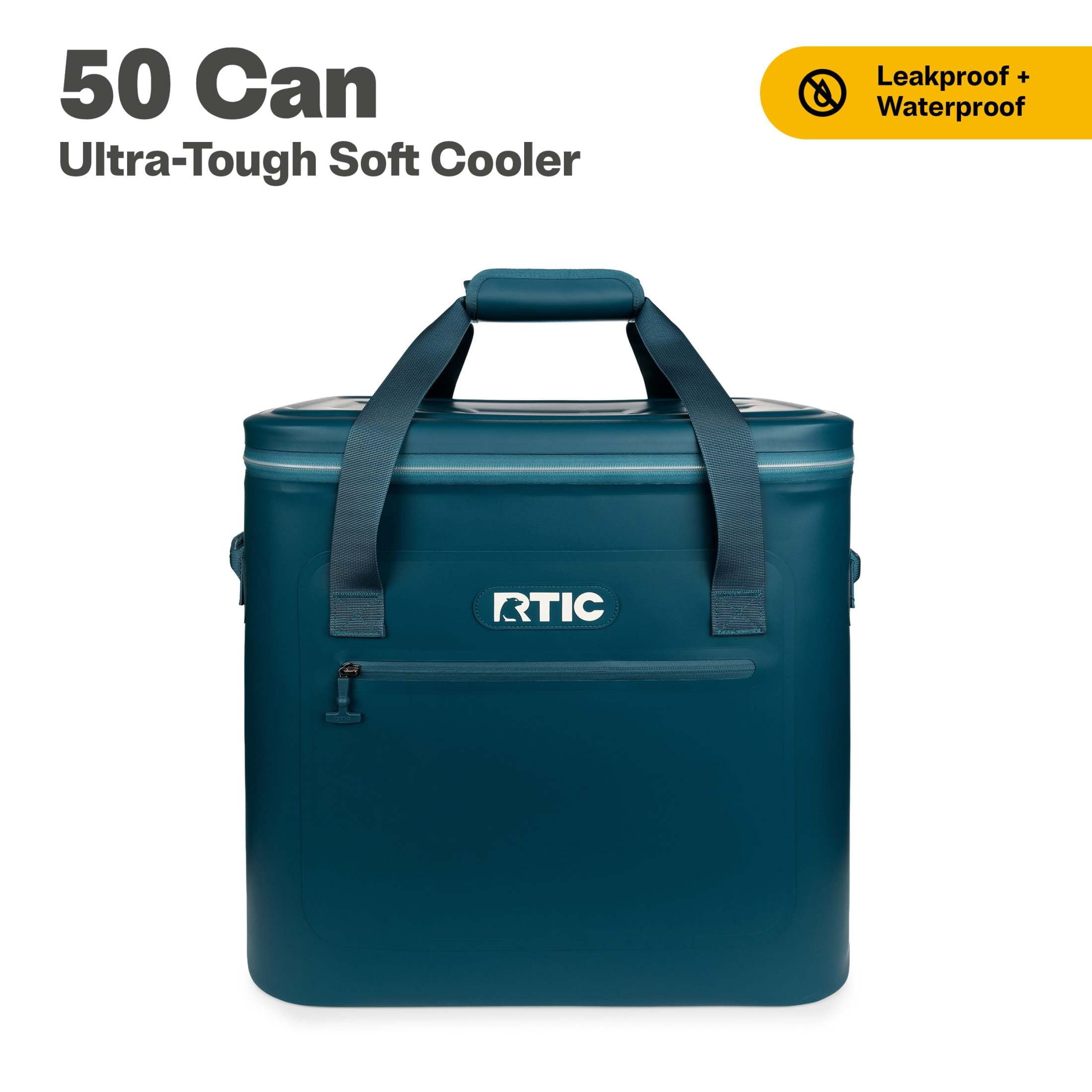 RTIC Leakproof Soft Pack Cooler, 40 Can Ice Chest with Waterproof