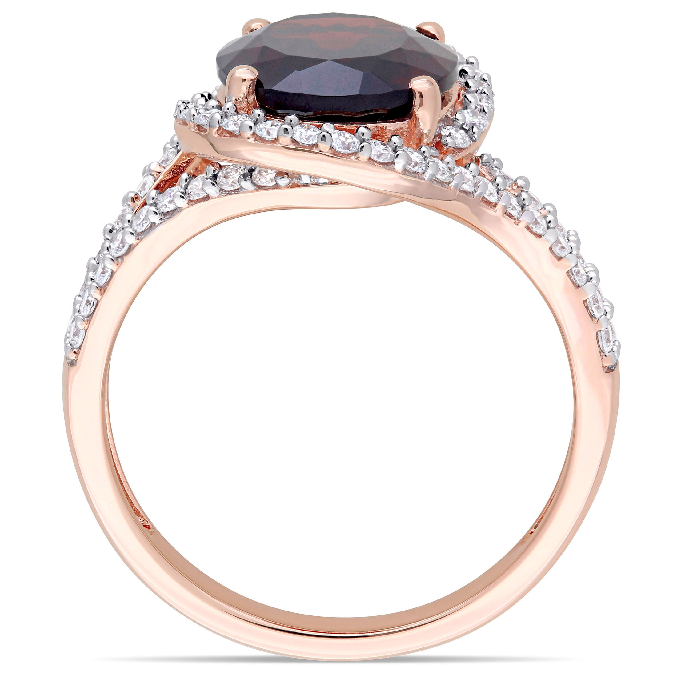 Everly Women's Garnet 14k Rose Gold Ring