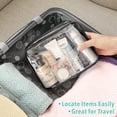 thumbnail image 4 of TSA Approved Toiletry Bag - 2 Pack Clear Travel Bags for Toiletries, Clear Makeup Bags Clear Toiletry bags Quart Size Travel Bag, Carry on Airport Airline Compliant Bag, Black, 4 of 16