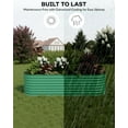 thumbnail image 2 of Aoile Raised Garden Bed Outdoor, 2x8x2 Ft Large Metal Planter Box for Vegetables, Fruits, Flower, Green, 2 of 7