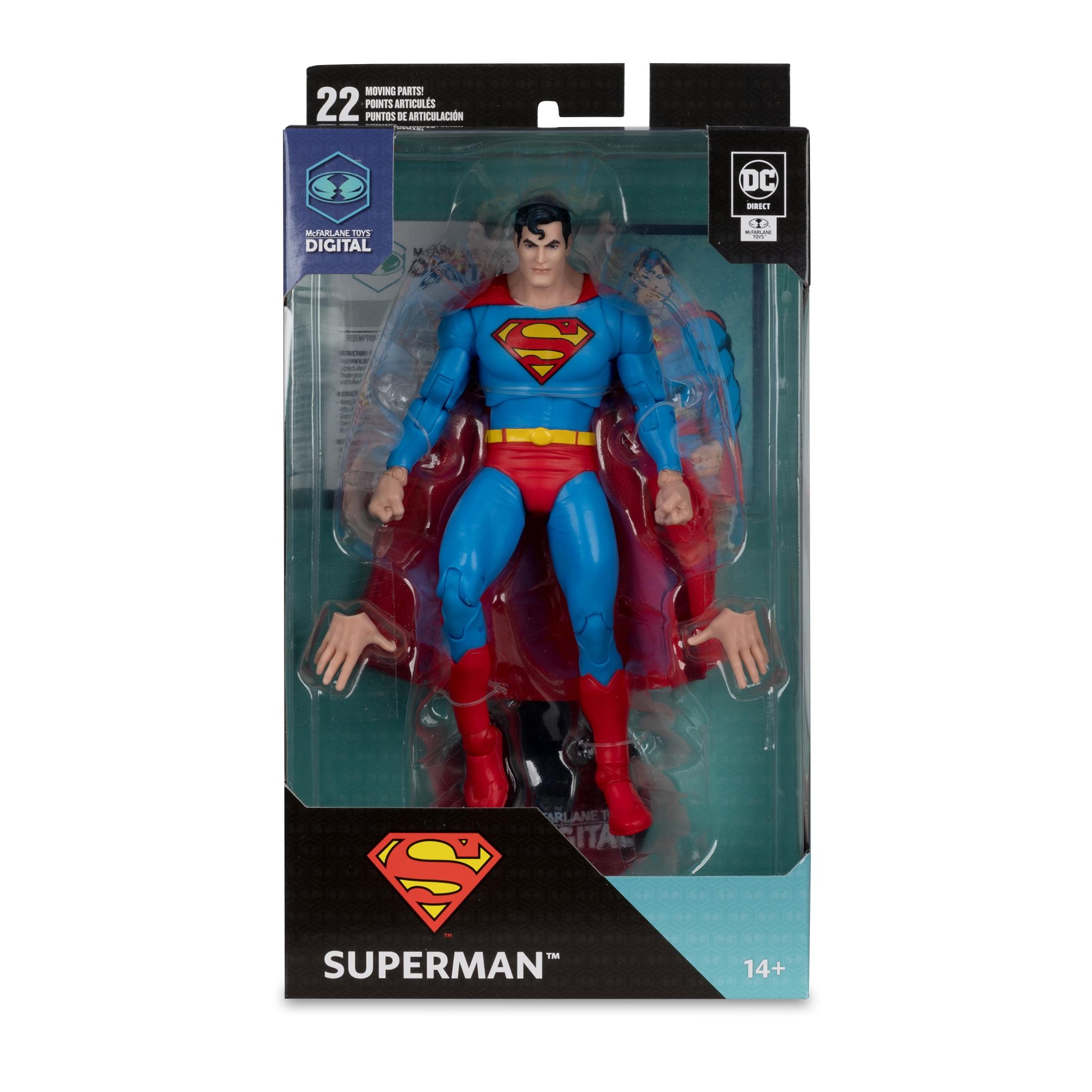 Superman (DC: The Silver Age) 7" Figure w/McFarlane Toys Digital Collectible