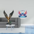 thumbnail image 2 of Escultura De Cisne De Alas Extendidas De Resina Acrílica, Adorno Decorativo De Feng Shui Para Mesa, Estantería, Oficina, San Valentín., 2 of 8