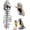 35in-S, variant on Dinosaur Skeleton Costume Plush Skull Head with Spine Tail, Funny Fossil Cosplay Outfit for Halloween Party Dress Up