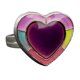 thumbnail image 2 of Anillo de estado de ánimo con cambio de color Noctilucencia en forma de corazón, banda ajustable para expresar emociones y sentimientos, 2 of 9