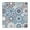 White-102, variant on Square Tablecloth with Elastic Edges 34 * 34 Inch Waterproof Turquoise and Grey Abstract Art Painting Table Cover Washable Indoor and Outdoor for Party Kitchen Dinner Banquet Patio Picnic