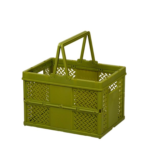 Foldable Outdoor Picnic Basket Supermarket Shopping Basket Spring
