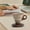 B, variant on Elegant Conical Ceramic Coffee Mug with Wooden Handle & Solid Wood Base – 200 ml Funnel-Shaped Pour-Over Cup, Vintage Coarse Pottery Drinkware Set