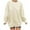 Beige-camisetas para mujer de algodon, variant on Aboser Women's Oversized Crewneck Sweatshirts No Hood Solid Color Fall Tops Casual Long Sleeve Shirts Loose Fit Fleece Pullover