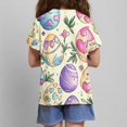 thumbnail image 4 of YABCSAZ Toddler Boy Girl Easter Shirt Summer Casual Loose T Shirts Crewneck Short Sleeve Bunny Outfits Kids Digger Eggs Hunt Tops Cotton Tee Top Blouses Size 5 T, 4 of 8