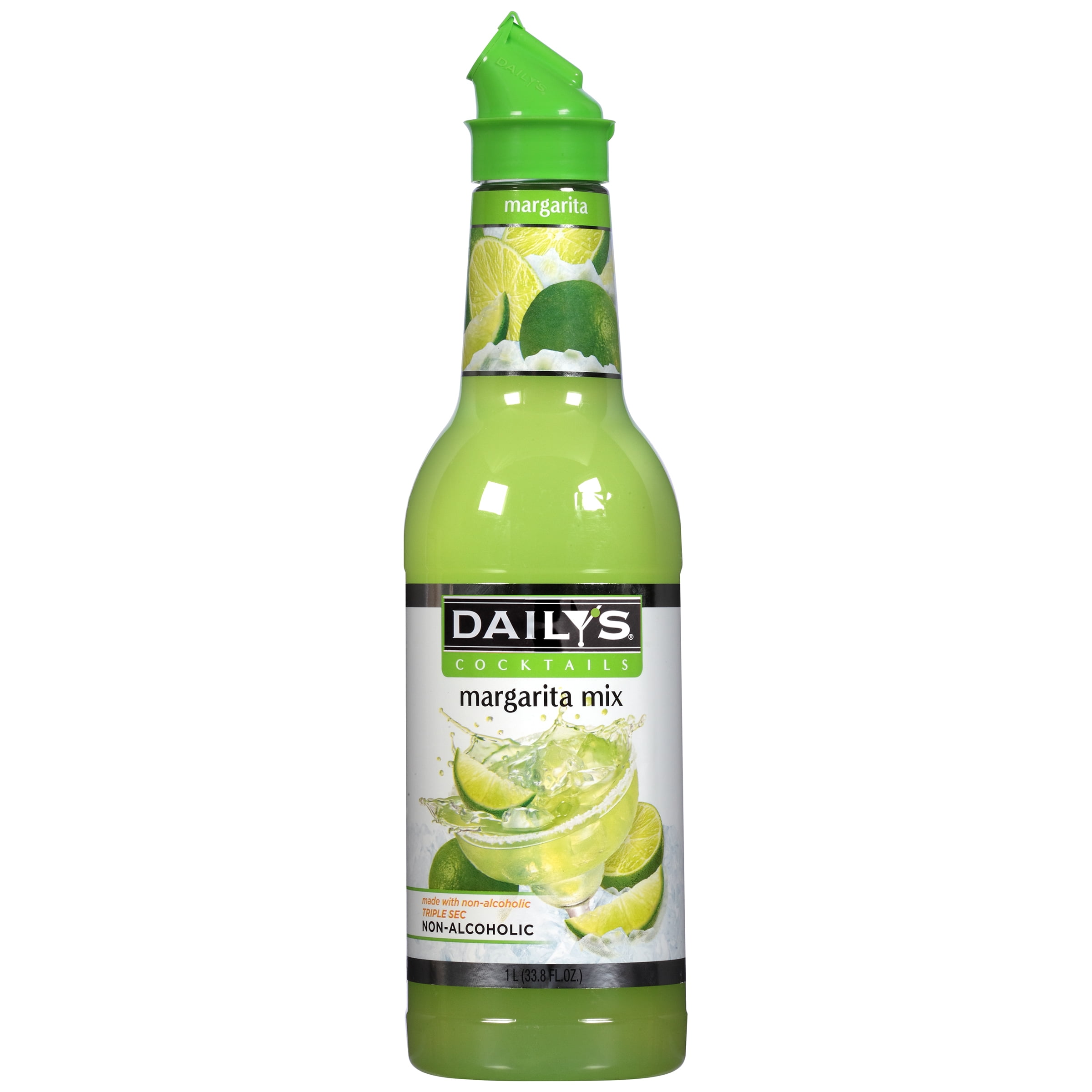 Daily's Cocktails Margarita Non-Alcoholic Cocktail Mix 33.8 fl. oz. Bottle by American Beverage Corp.
