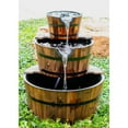 thumbnail image 2 of Havenside Home 3-Tier Rustic Outdoor Fountain 24" W, Garden Decor Water Fountain with Submersible Electric Pump by Sun-Ray, 2 of 6