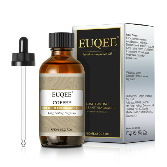 EUQEE Coffee Fragrance Oil for Luxury Essential Oil Diffusers, Aromatherapy Scent Diffuser Oil - 60ML