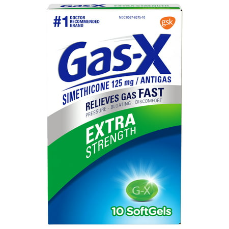 Gas-X Extra Strength Gas Relief Softgels, 10