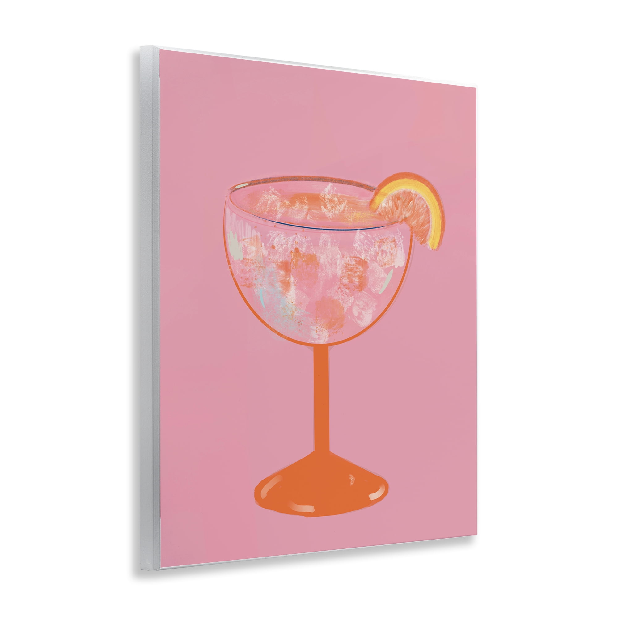 Stupell Industries Paloma Glass over Pink Wall Plaque Art, design by Robin Maria