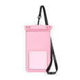 thumbnail image 3 of IPX8 Waterproof Phone Pouch PVC Floating Dry Bag Touchscreen Sensitive Case Adjustable Lanyard Universal Smartphone Protector for Swimming Beach Kayaking 8.26x4.13in(Pink), 3 of 6