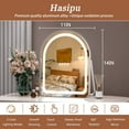 thumbnail image 6 of Hasipu 11"×14" Arched LED Makeup Mirror with Lights White Vanity Mirror 3 Light Modes for Bathroom & Dressing Table, 6 of 8