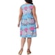 thumbnail image 3 of Vestido de verano sin mangas de talla grande Agnes Orinda con cuello redondo y bolsillos 3X Rosa Azul, 3 of 5