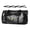 black, variant on Weatherproofed Cycling Panniers Bag With Carbon Texture Multiple Pocket Organization for Outdoor Exploration