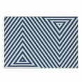 thumbnail image 1 of Navy Blue Cutting Board, Pattern with Geometric Triangle Shape Like Striped Designed Art, Decorative Tempered Glass Cutting and Serving Board, Small Size, Dark Blue and White, by Ambesonne, 1 of 1