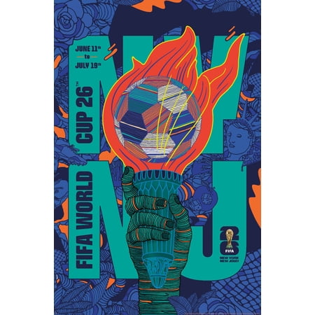 FIFA 2026: World Cup - New York, New Jersey Wall Poster, 22.375" x 34"
