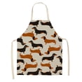 thumbnail image 2 of npkgvia apronClearance,Sausage Dog Kitchen Cooking Aprons Plaid Aprons Adjustable Buffalo Plaid Baking Apronkitchen utensils, 2 of 4