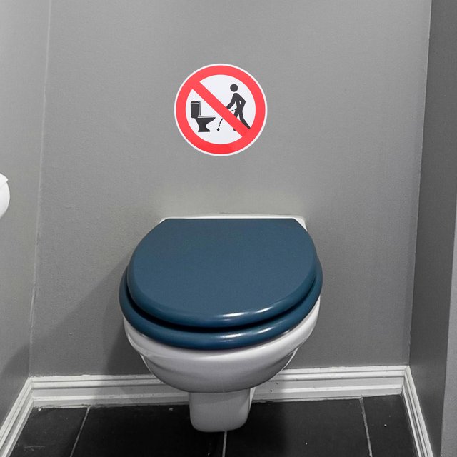 UPGRATOR 8Ud Adhesivas Para Recordatorio De Limpieza Para Uso En Baños Públicos