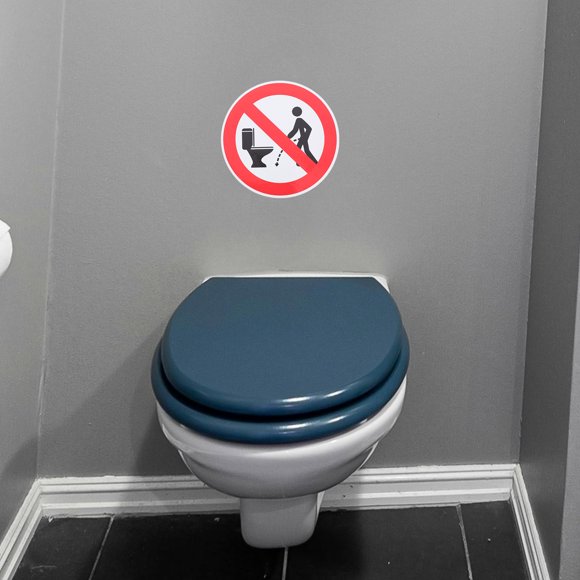 UPGRATOR 8Ud Adhesivas Para Recordatorio De Limpieza Para Uso En Baños Públicos