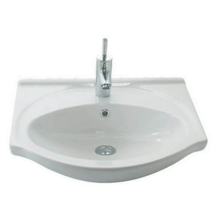 0.75 Bath Sink - WS Bath Collections Etol 055 Wall Mount Bathroom Sink