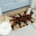 thumbnail image 4 of HomeKingdee Halloween Pumpkin Bath Mat Spooky Pumpkin Decor Bathroom Rugs, Halloween Party Favors Doormats Floor Mats Halloween Ghosts Non Slip Bath Rug, 4 of 5