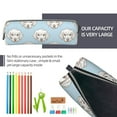 thumbnail image 5 of Fotbe Dog Pattern Leather Pencil Case, Pencil Pouch with Durable Zipper, Compact and Stylish Organizer for Stationery, Art Supplies, Travel Essentials, 5 of 7