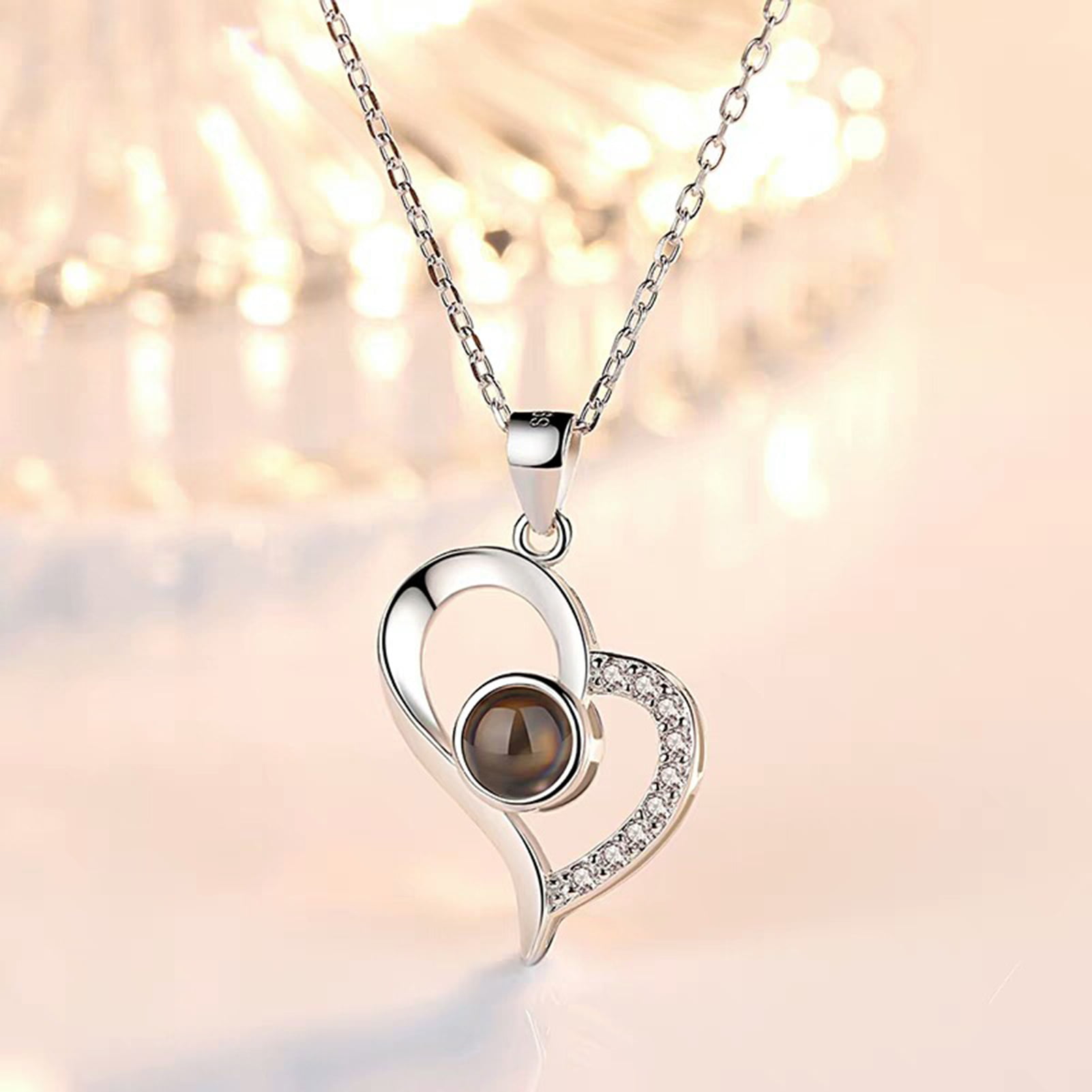 Details about   925 Silver Silver Reticulated Copper Heart Copper Necklace 