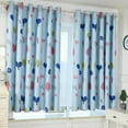 thumbnail image 5 of 1Pc Curtain 1 Panel/39"X79" Window Curtains Eyelet Curtains Curtains for Bedroom Bathroom Living Room Blue Love Heart Curtain, 5 of 8