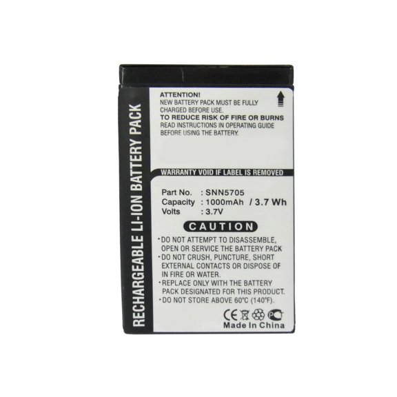 Batteries N Accessories BNA-WB-L3473 Cell Phone Battery - Li-Ion, 3.7V, 1000 mAh, Ultra High Capacity Battery - Replacement for Motorola SNN5705 Battery