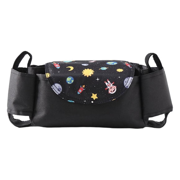 Organizador universal para cochecito con portavasos - Bolsa para teléfono, se adapta a cochecito y cochecito para mascotas Sunnimix Soporte de carro