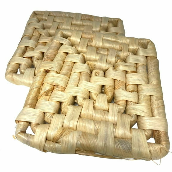 Bonka Bird Toys 2254 Pk2 Palm Leaf Square Mats 6X6 Foot Talon Craft Part