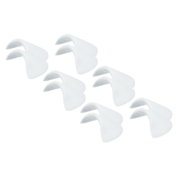 12 Pairs Shoulder Pads, Costume Shoulder Pads Sponge Pads for Women Clothing Men Blazer Suit, White,S