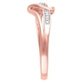 thumbnail image 3 of 1/20 Carat Hold My Hand Natural Diamond Heart Women's Promise Ring in 10K Rose Gold, 3 of 5